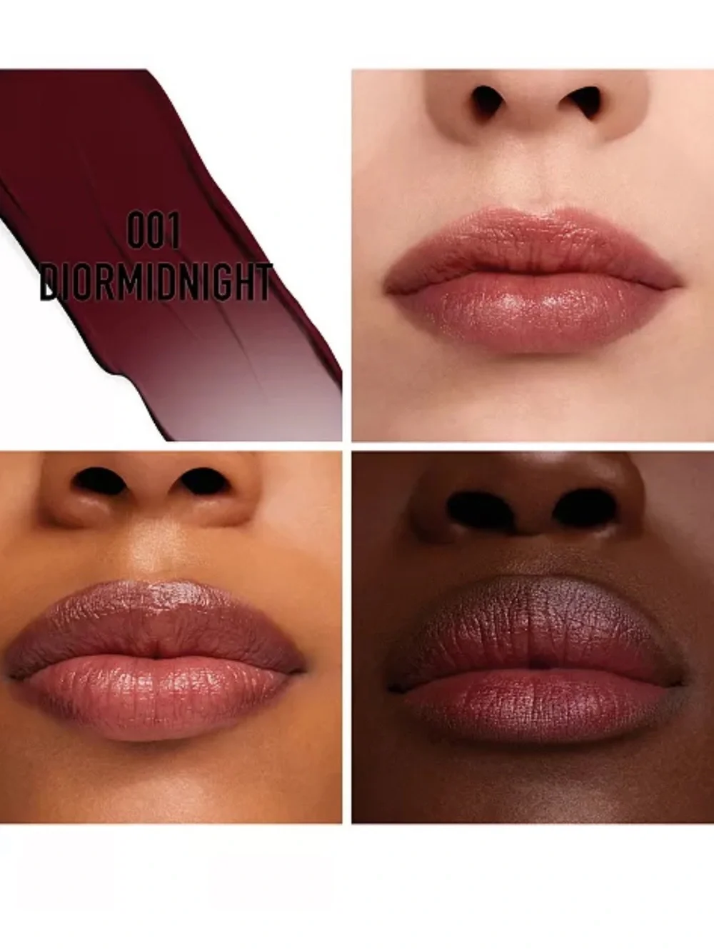 Dior Rouge Dior Hydrating Lip Balm - 001 Diormidnight - Full Size - NIB